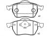 Plaquettes de frein Brake Pad Set:8D0 698 151 A