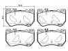 Brake Pad Set:000 420 04 04